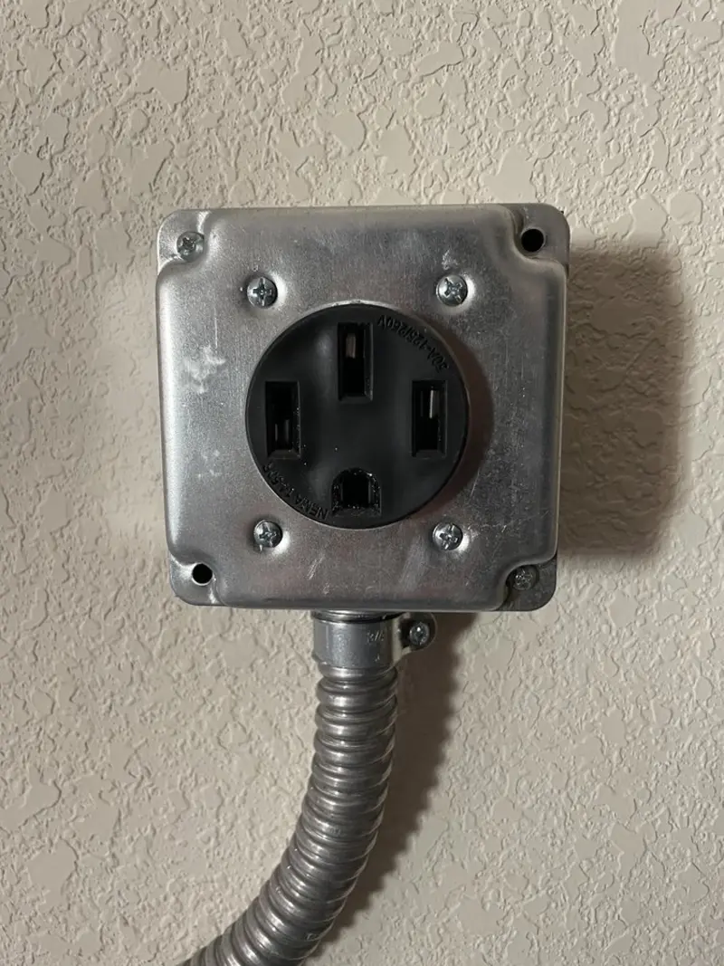 NEMA 14-50 outlet installed for Electrical Panel Upgrade in Bernalillo